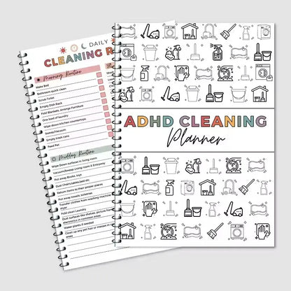 Transform Your Home with the ADHD Cleaning Planner Bundle – Your Ultimate Guide to a Tidy Space with Schedules, Tips, and Family Chore Charts