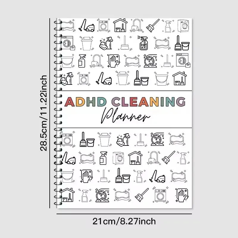 Transform Your Home with the ADHD Cleaning Planner Bundle – Your Ultimate Guide to a Tidy Space with Schedules, Tips, and Family Chore Charts