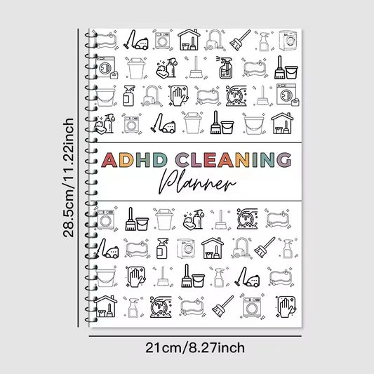Transform Your Home with the ADHD Cleaning Planner Bundle – Your Ultimate Guide to a Tidy Space with Schedules, Tips, and Family Chore Charts